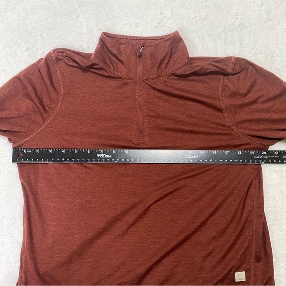 Vuori Women’s 1/4 Zip Pullover Size Medium Burnt Orange / Brown / Red - Picture 12 of 14